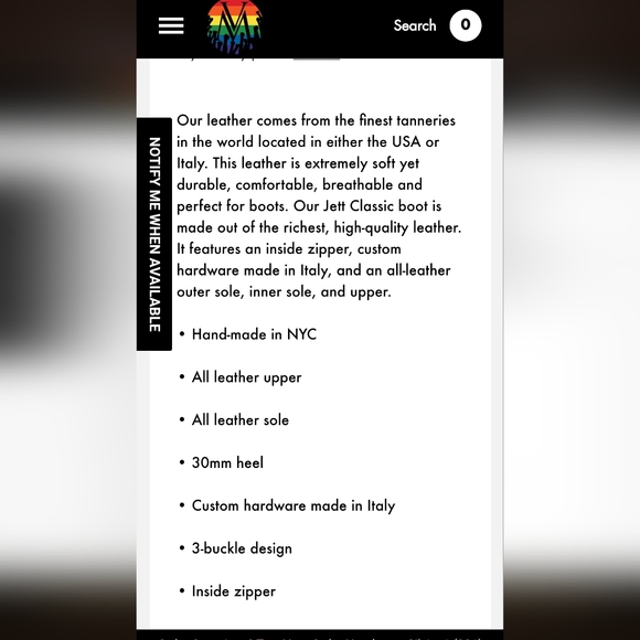 Modern Vice Red Leather boot - Picture 8 of 8